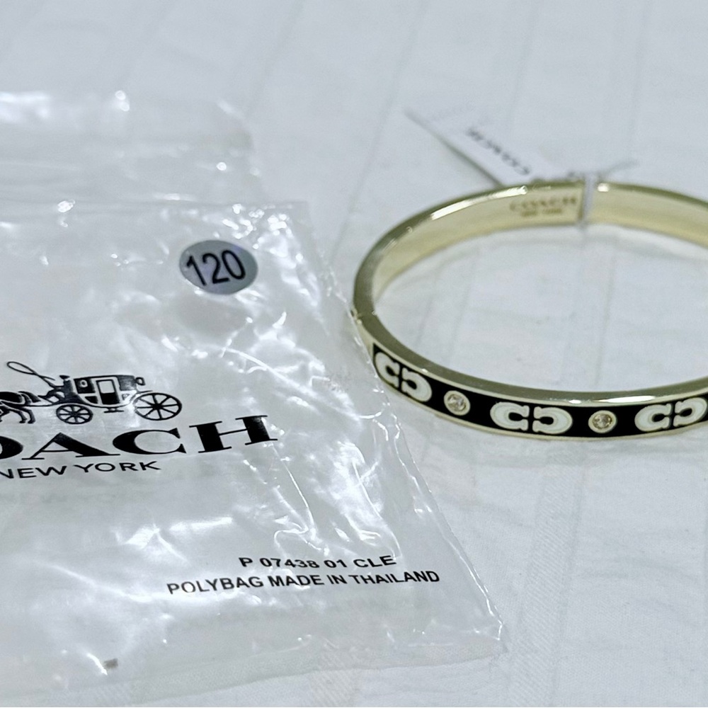 Coach Black and Gold Women's Bracelet - Picture 2 of 2
